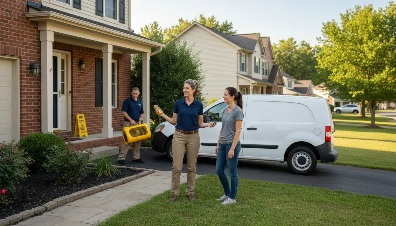 Residential water damage restoration in Mcclave, CO